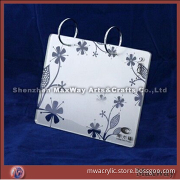 White High-quality Acrylic Calendar Holder with Beautiful Pattern